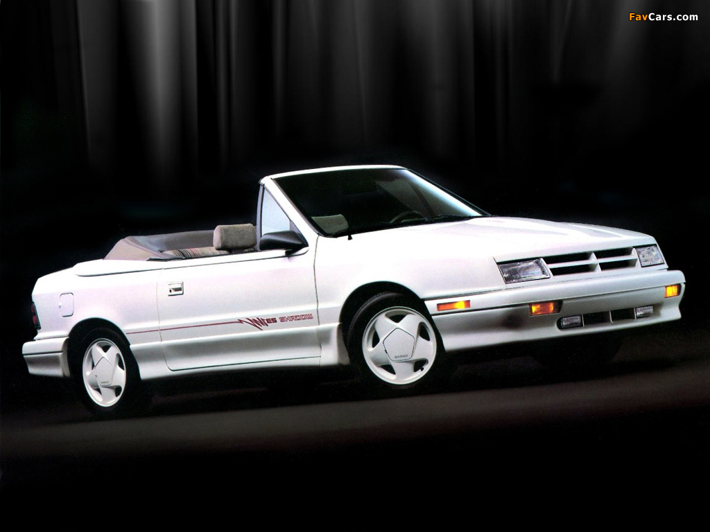 Dodge Shadow Convertible 1991–93 images (1024 x 768)