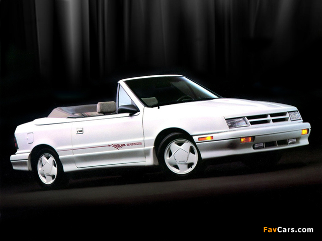 Dodge Shadow Convertible 1991–93 images (640 x 480)