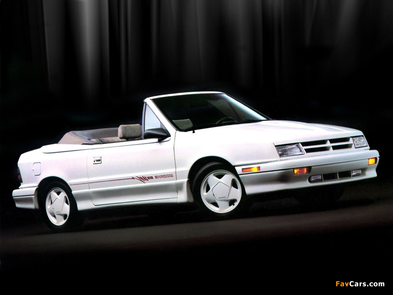 Dodge Shadow Convertible 1991–93 images (800 x 600)