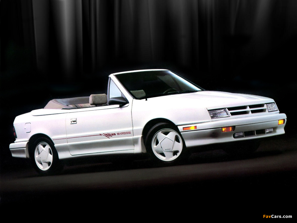 Photos of Dodge Shadow Convertible 1991–93 (1024 x 768)