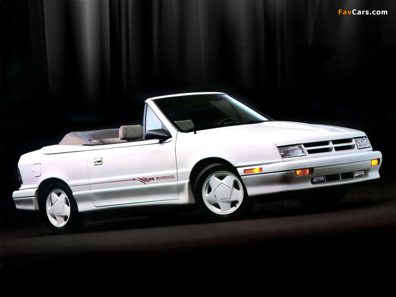 Photos of Dodge Shadow Convertible 1991–93 (800 x 600)