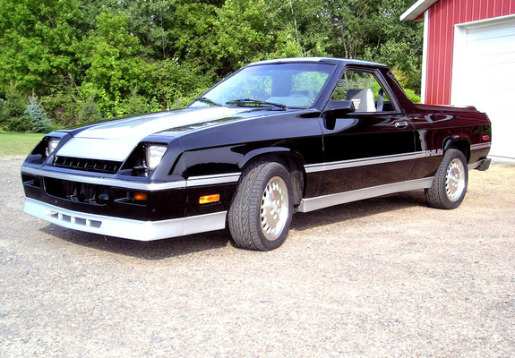 Photos of Dodge Shelby Rampage 1982–84
