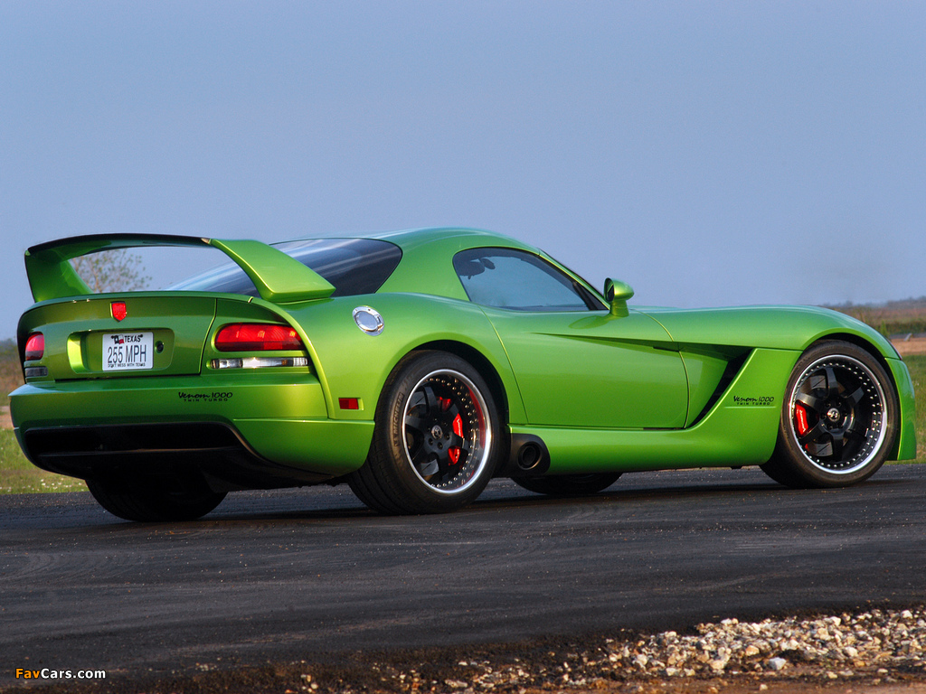 Hennessey Venom 1000 Twin Turbo SRT Coupe 2007–08 wallpapers (1024 x 768)