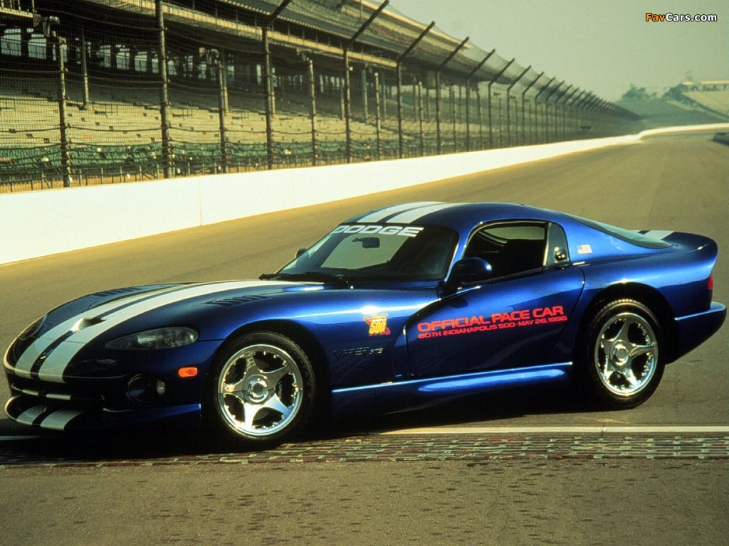 Images of Dodge Viper GTS Indy 500 Pace Car 1996 (1024 x 768)