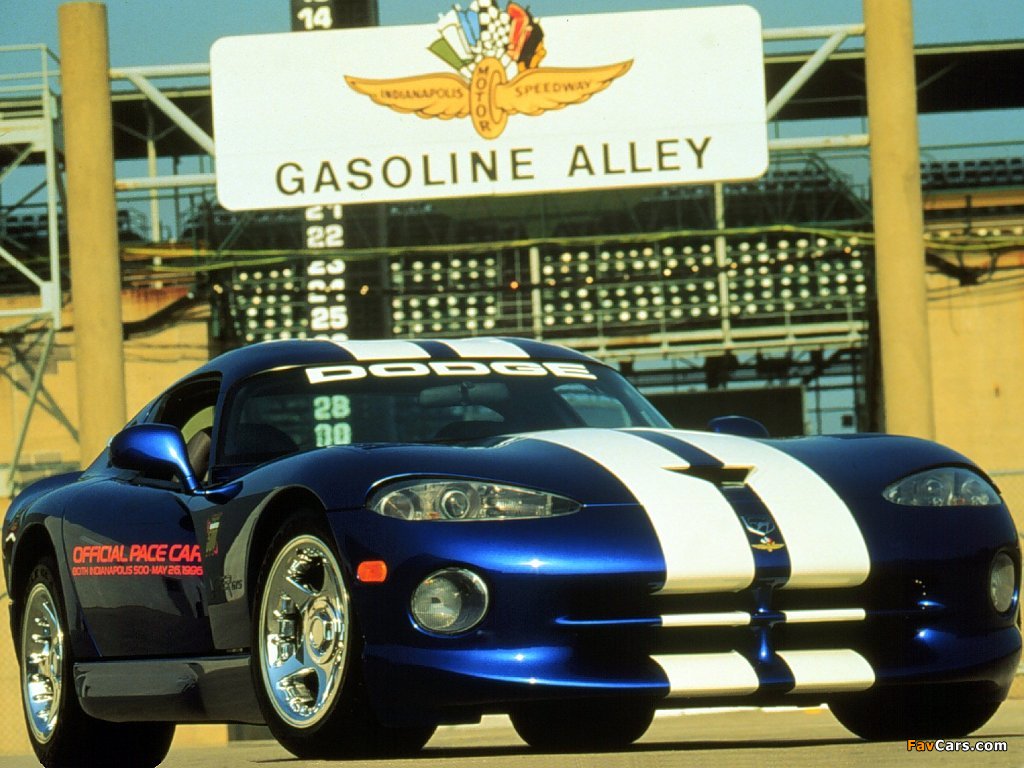 Images of Dodge Viper GTS Indy 500 Pace Car 1996 (1024 x 768)