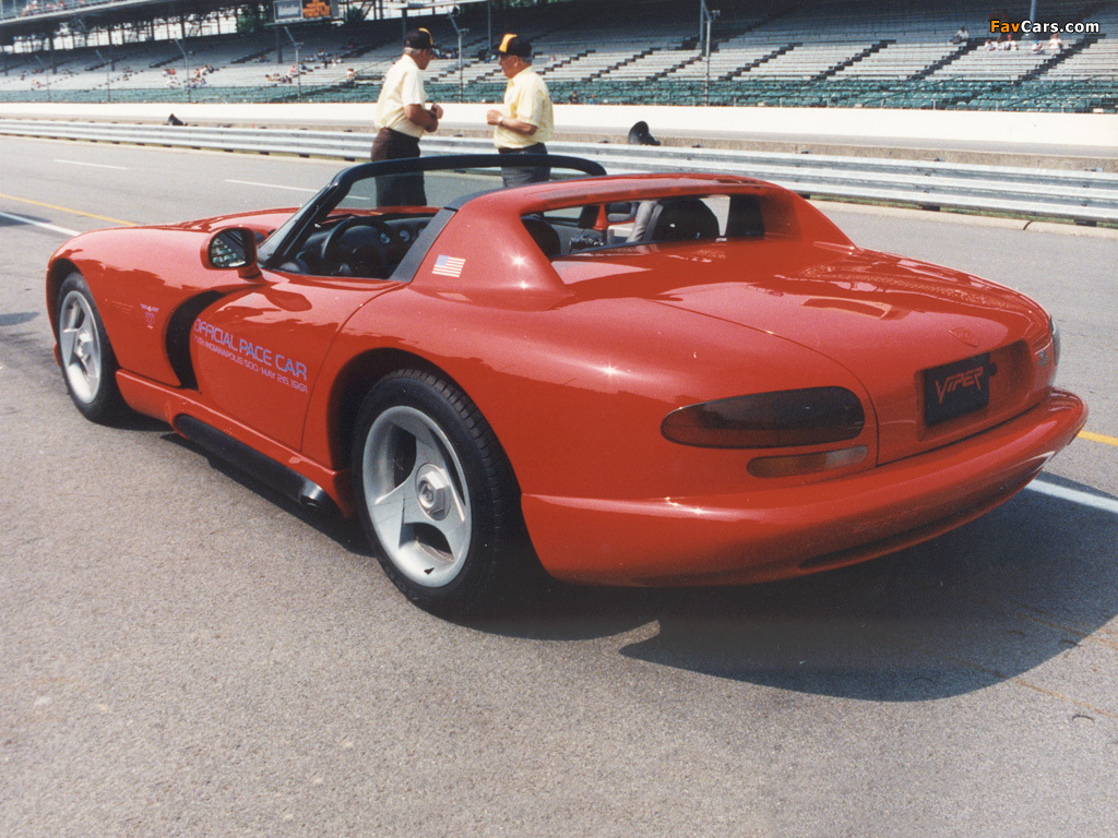 Photos of Dodge Viper RT/10 Indy 500 Pace Car 1991 (1024 x 768)