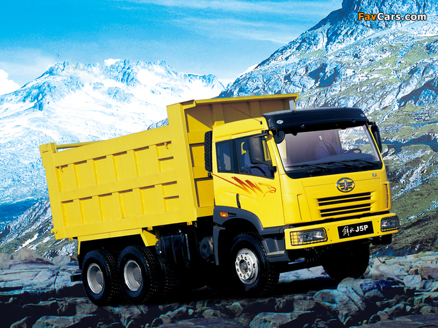 FAW J5P 6x4 Dump Truck 2004–07 photos (640 x 480)