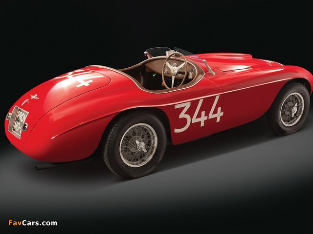Ferrari 166 MM Touring Barchetta 1948–50 wallpapers (640 x 480)