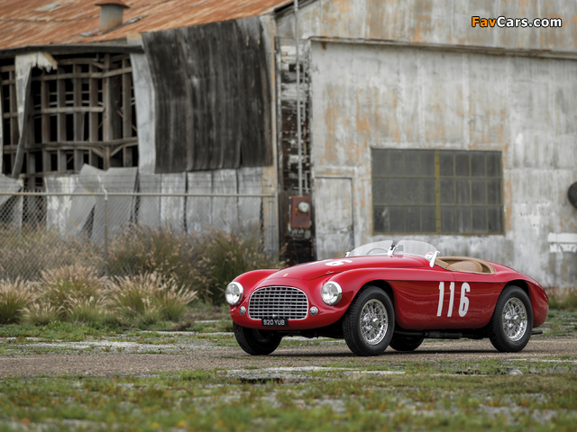 Ferrari 166 MM Barchetta (#0058M) 1950 wallpapers (640 x 480)