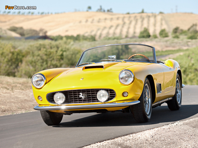 Ferrari 250 GT SWB California Spyder (open headlights) 1960–63 pictures (640 x 480)