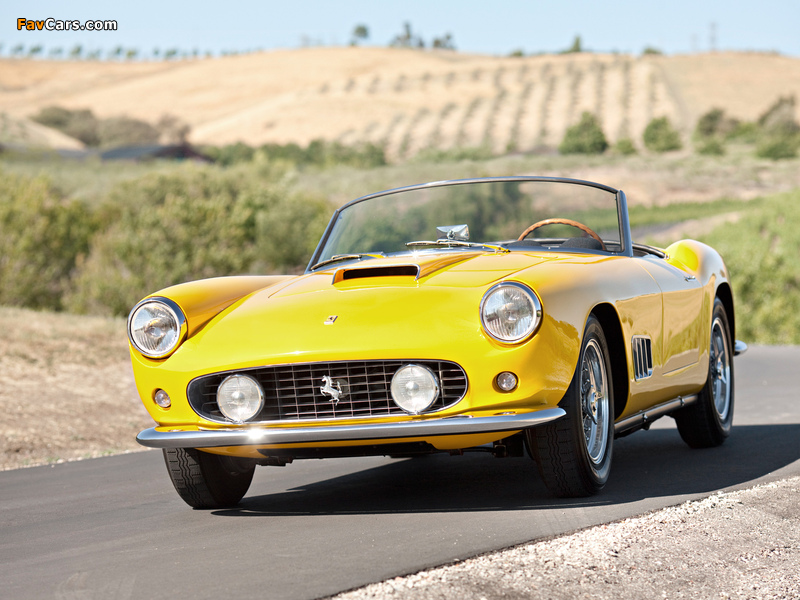 Ferrari 250 GT SWB California Spyder (open headlights) 1960–63 pictures (800 x 600)