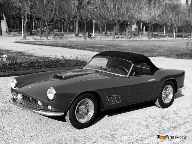 Ferrari 250 GT LWB California Spyder (open headlights) 1957–60 wallpapers (640 x 480)