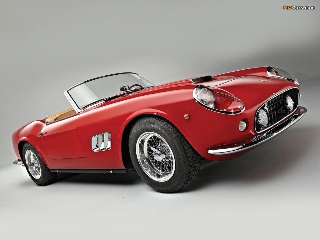 Ferrari 250 GT SWB California Spyder (covered headlight) 1960–63 wallpapers (1024 x 768)