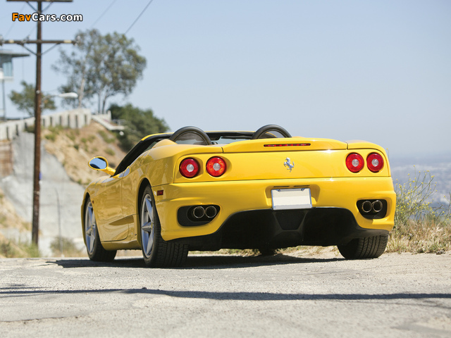 Photos of Ferrari 360 Spider US-spec 2000–05 (640 x 480)