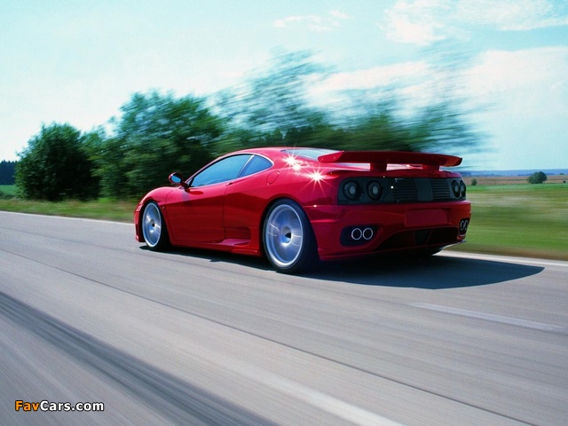 Novitec Rosso Ferrari 360 Modena Super Sport 2003–04 wallpapers (640 x 480)