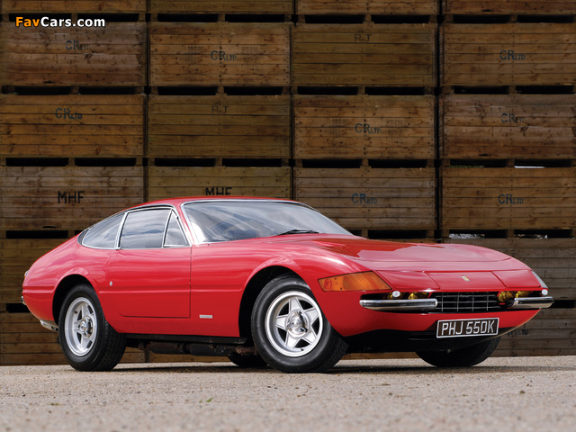 Ferrari 365 GTB/4 Daytona UK-spec 1971–73 wallpapers (640 x 480)