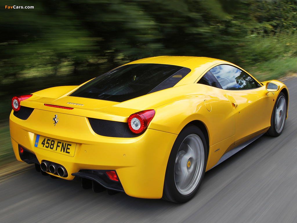 Ferrari 458 Italia UK-spec 2009 images (1024 x 768)