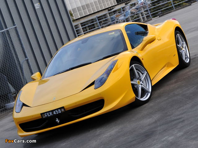 Ferrari 458 Italia AU-spec 2009 photos (640 x 480)