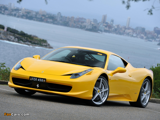 Ferrari 458 Italia AU-spec 2009 photos (640 x 480)