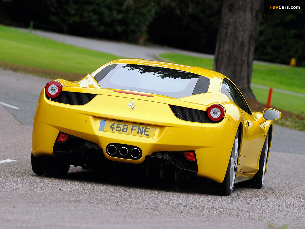 Images of Ferrari 458 Italia UK-spec 2009 (1024 x 768)