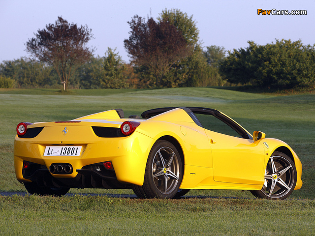 Images of Ferrari 458 Spider 2011 (640 x 480)