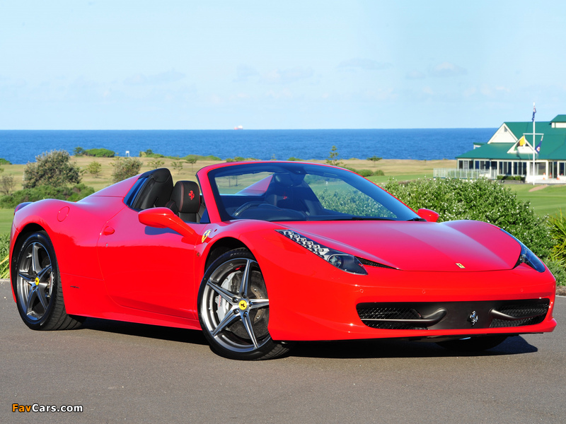 Images of Ferrari 458 Spider AU-spec 2012 (800 x 600)