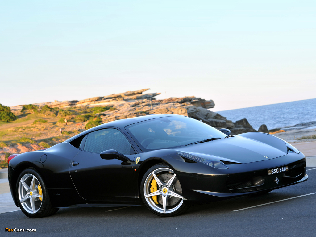 Ferrari 458 Italia AU-spec 2009 wallpapers (1024 x 768)