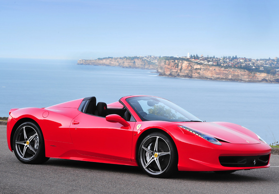 Ferrari 458 Spider AU-spec 2012 wallpapers