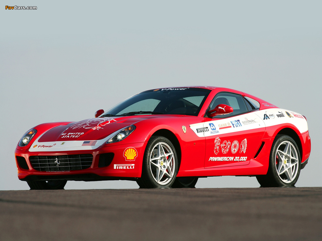 Ferrari 599 GTB Fiorano Panamerican 20000 2006 wallpapers (1024 x 768)