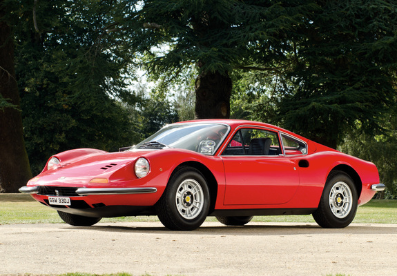 Ferrari Dino 246 GT UK-spec 1969–74 wallpapers