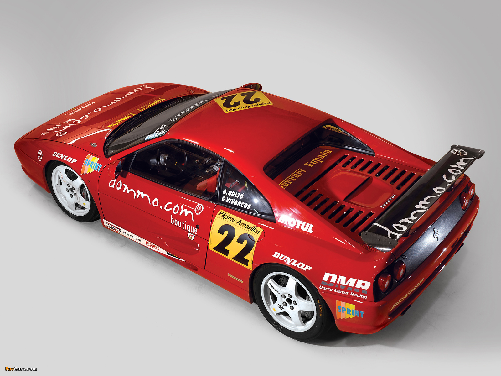 Ferrari F355 Challenge 1995–97 pictures (1600 x 1200)