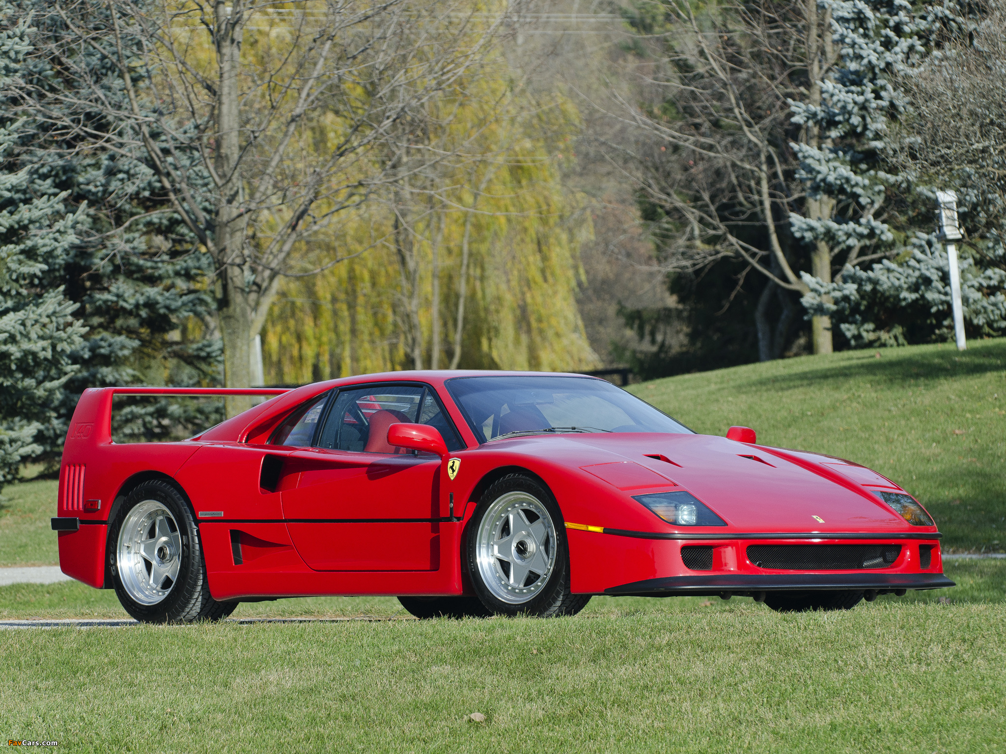 Ferrari F40 US-spec 1987–92 wallpapers (2048 x 1536)