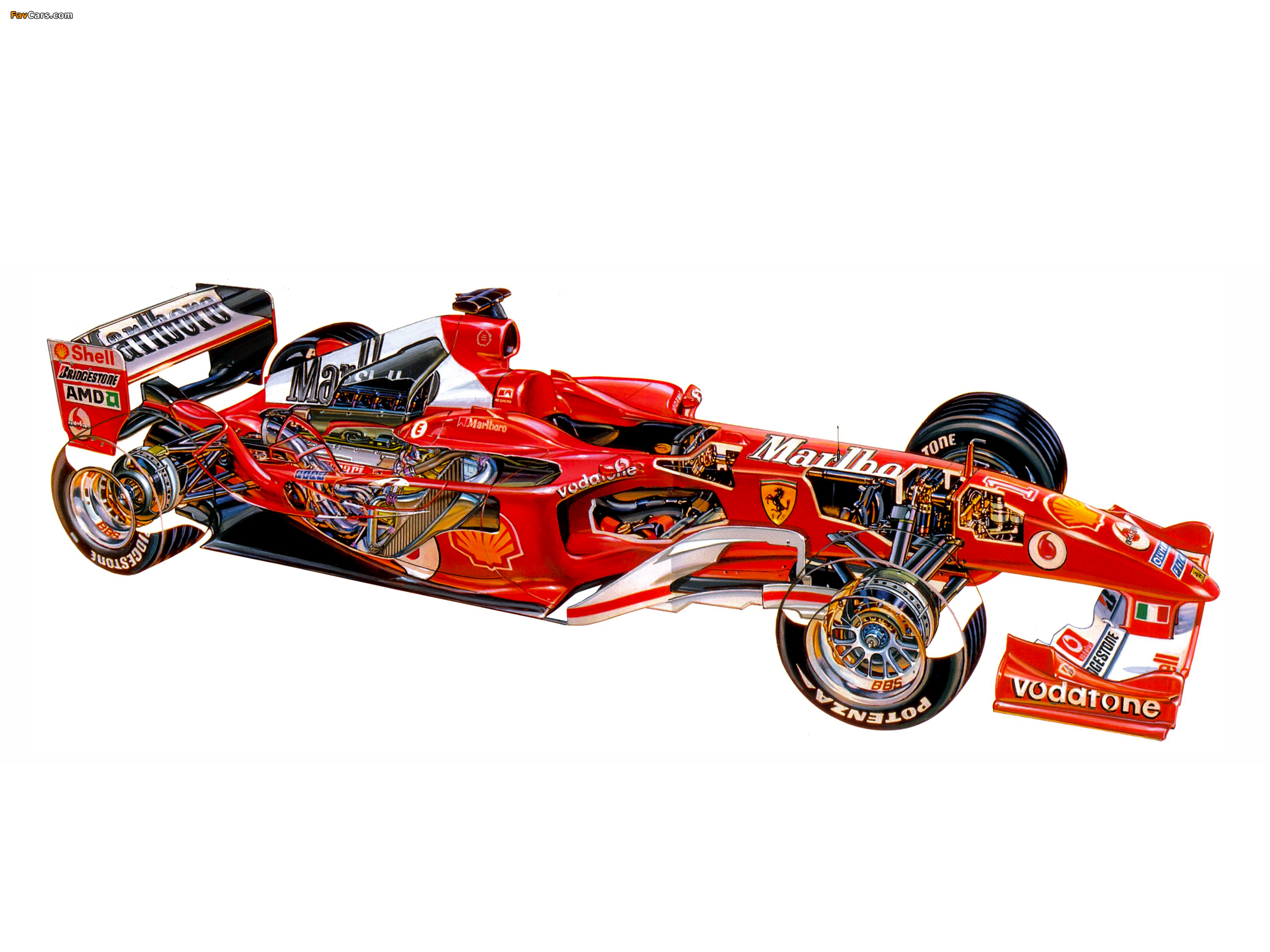 Ferrari F2004 2004 wallpapers (2048 x 1536)