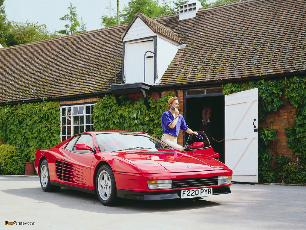 Images of Ferrari Testarossa UK-spec 1986–92 (1024 x 768)