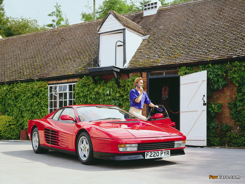 Images of Ferrari Testarossa UK-spec 1986–92 (800 x 600)
