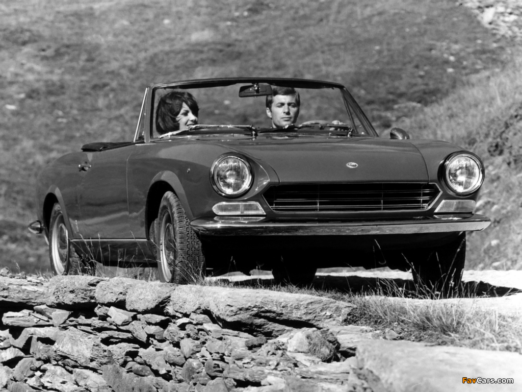 Fiat 124 Sport Spider (AS) 1966–70 wallpapers (1024 x 768)