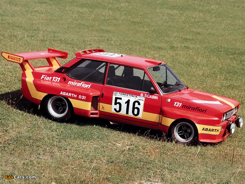 Photos of Fiat Abarth 131 Prototype (SE031) 1975 (800 x 600)