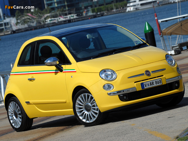 Fiat 500 AU-spec 2008 photos (640 x 480)
