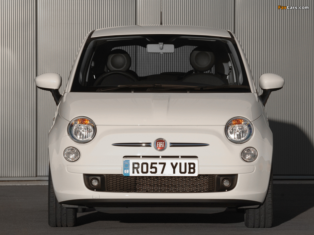 Fiat 500 UK-spec 2008 photos (1024 x 768)