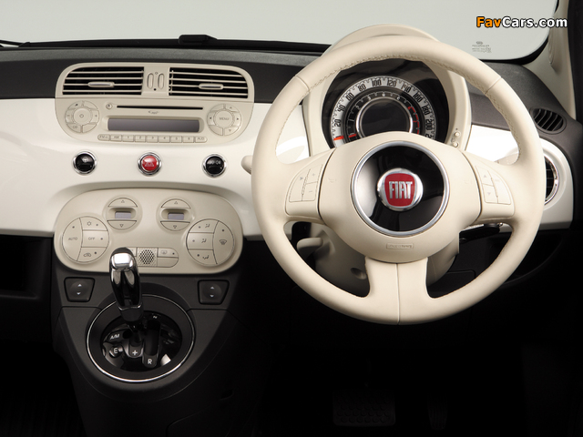 Fiat 500 Lounge JP-spec 2008 pictures (640 x 480)