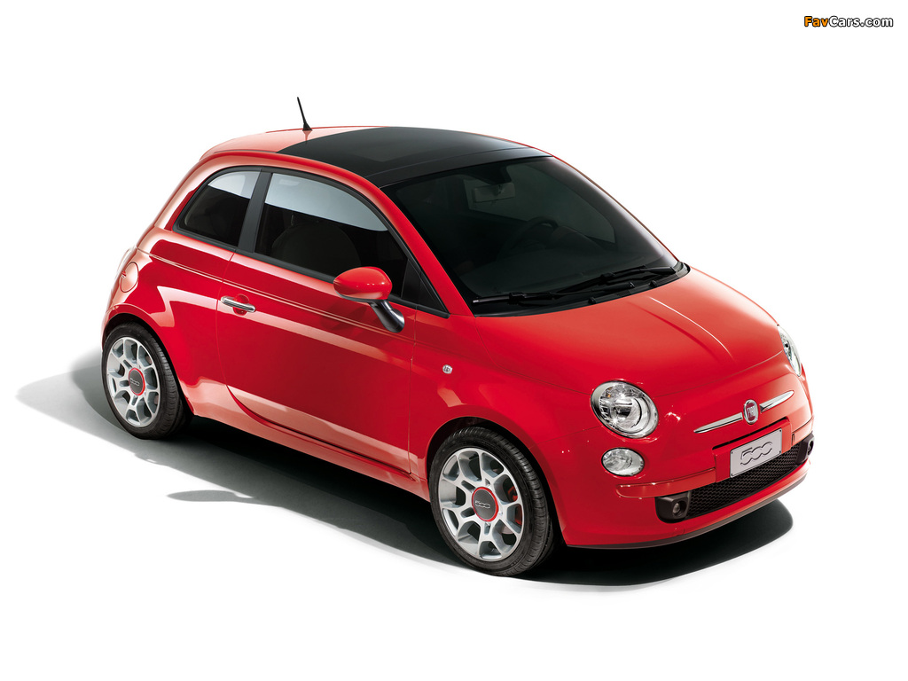 Fiat 500 Ferrari 2008 wallpapers (1024 x 768)