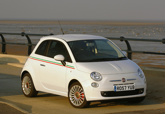 Fiat 500 UK-spec 2008 wallpapers