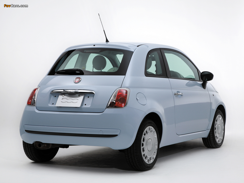 Fiat 500 Pop JP-spec 2008 wallpapers (1024 x 768)