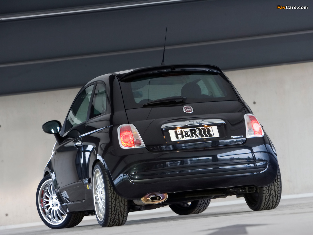 H&R Fiat 500 2008 wallpapers (1024 x 768)