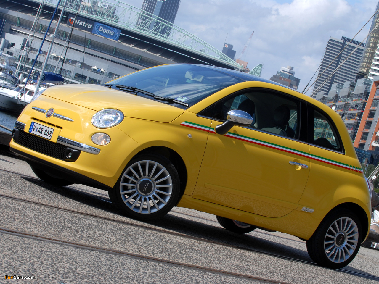 Fiat 500 AU-spec 2008 wallpapers (1280 x 960)