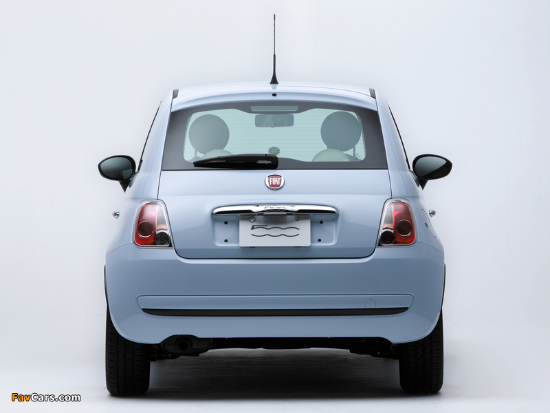 Fiat 500 Pop JP-spec 2008 wallpapers (800 x 600)