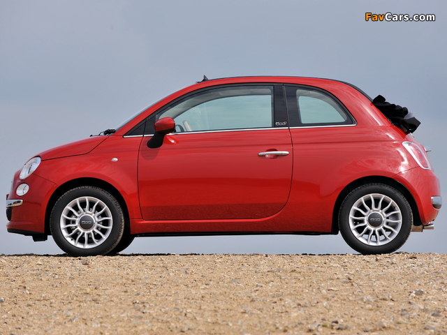 Fiat 500C UK-spec 2009 images (640 x 480)