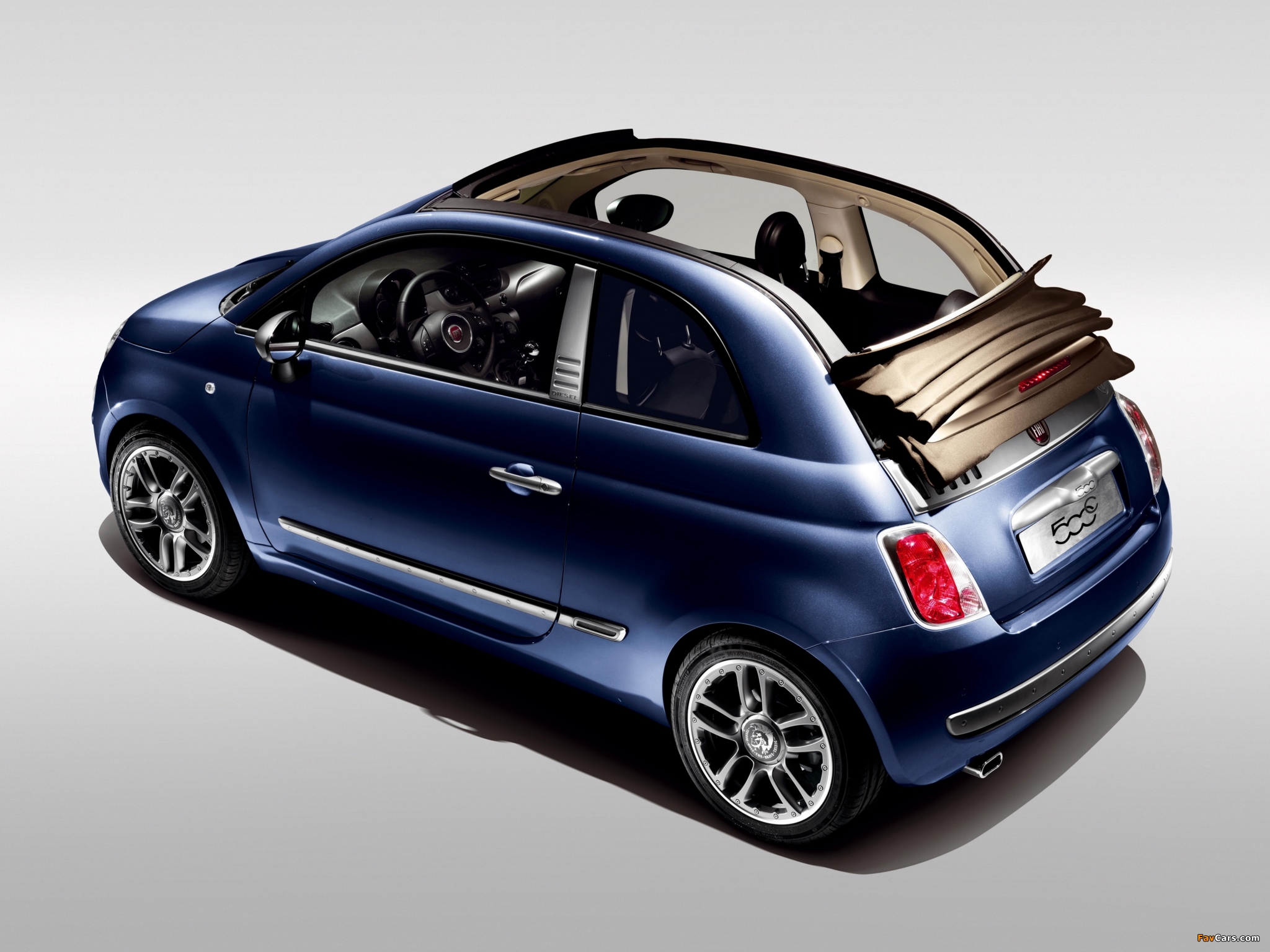 Fiat 500C by Diesel 2009–11 wallpapers (2048 x 1536)