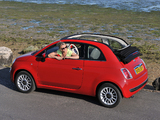 Fiat 500C UK-spec 2009 wallpapers