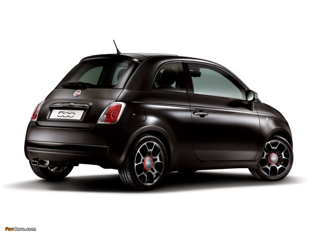 Fiat 500 Matt Black 2010–12 images (1024 x 768)